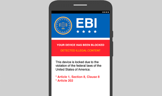Ransomware on mobile devices