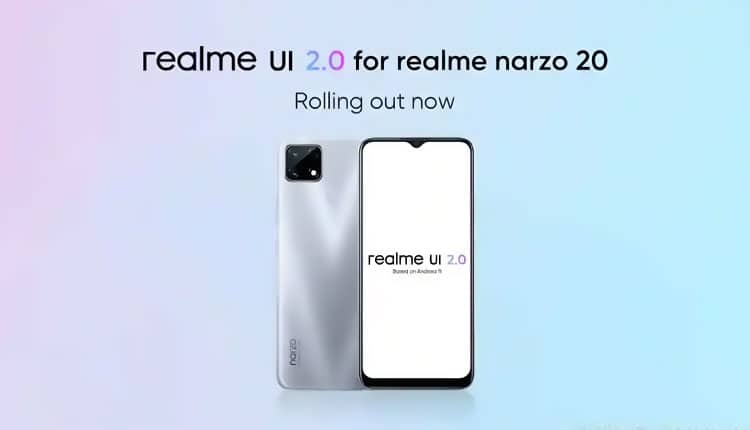 يحصل Realme Narzo 20 على تحديث Realme UI 2.0 المستند إلى نظام Android 11